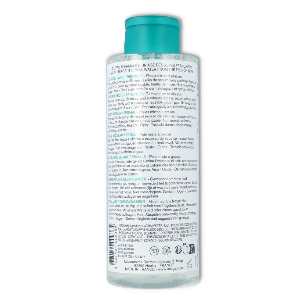Uriage Agua Micelar Piel Grasa 500 ml