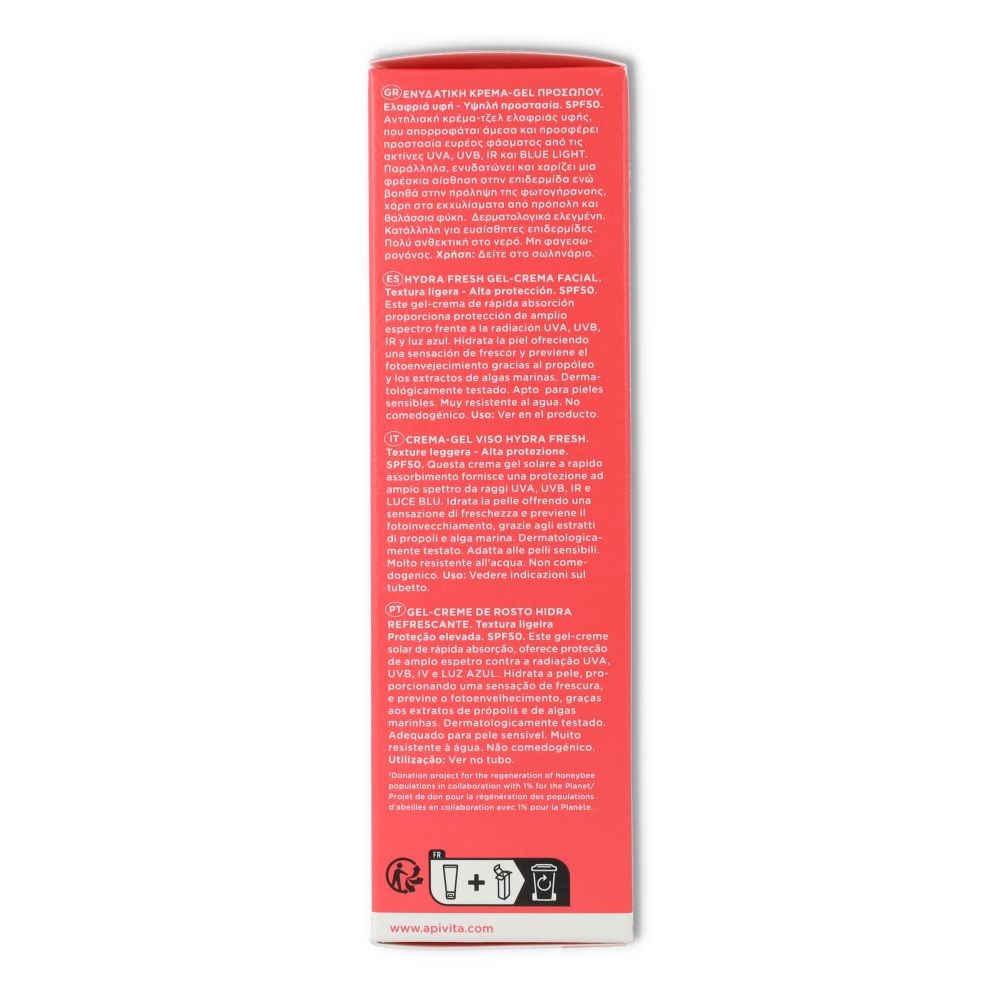 Apivita Hydra fresh gel crema SPF50 50 ml