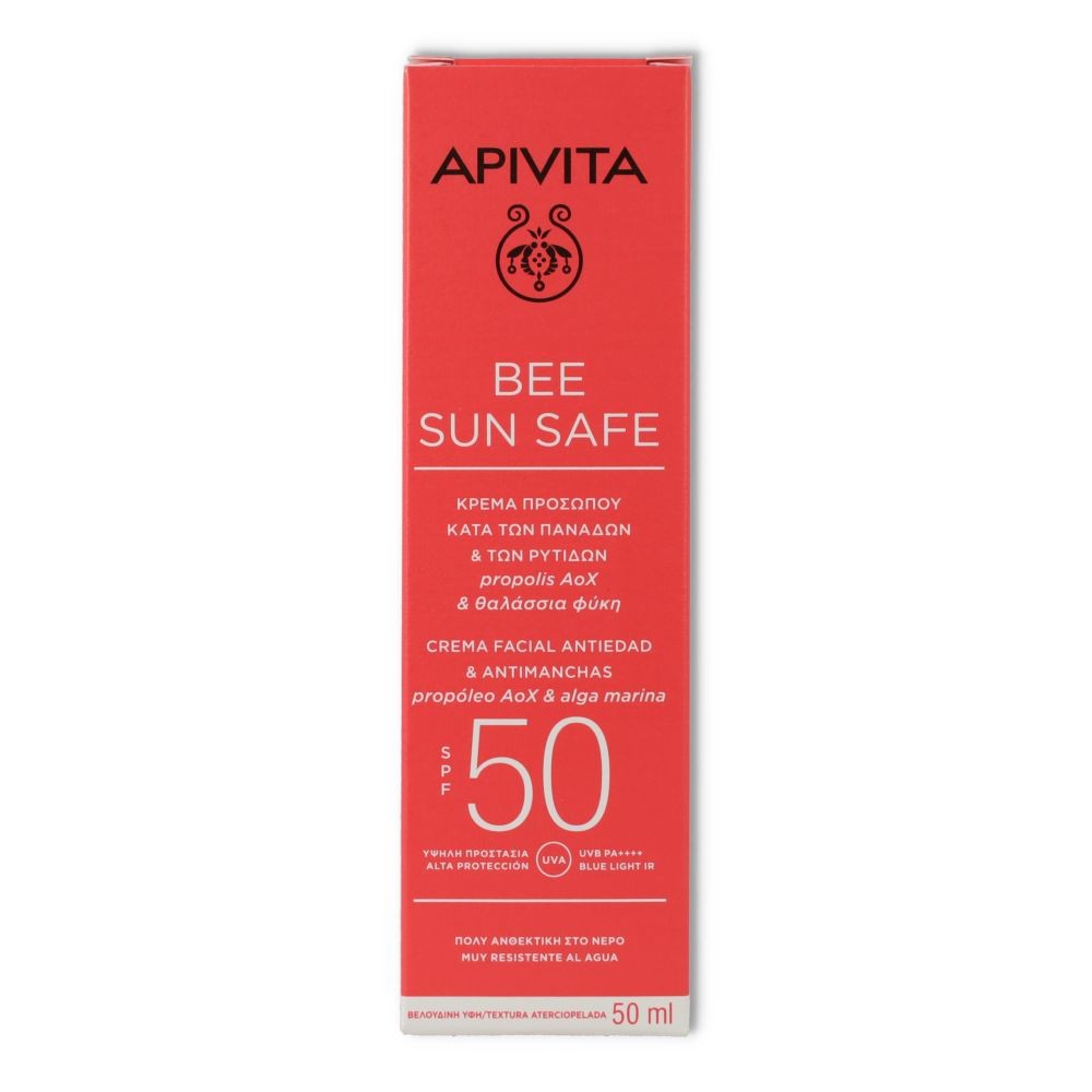 Apivita Crema antiedad y antimanchas con color SPF 50 50 ml