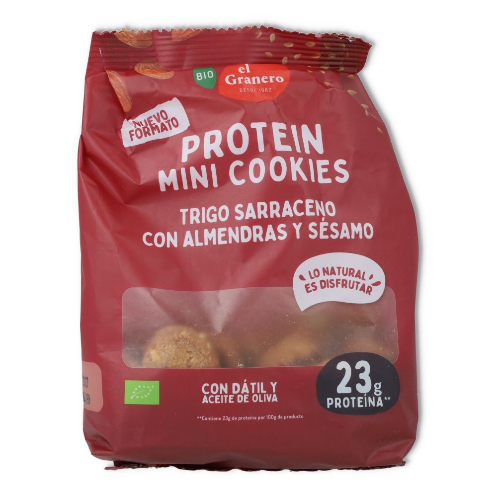 Galletas Proteinas Almendra y Sesamo Bio Granero