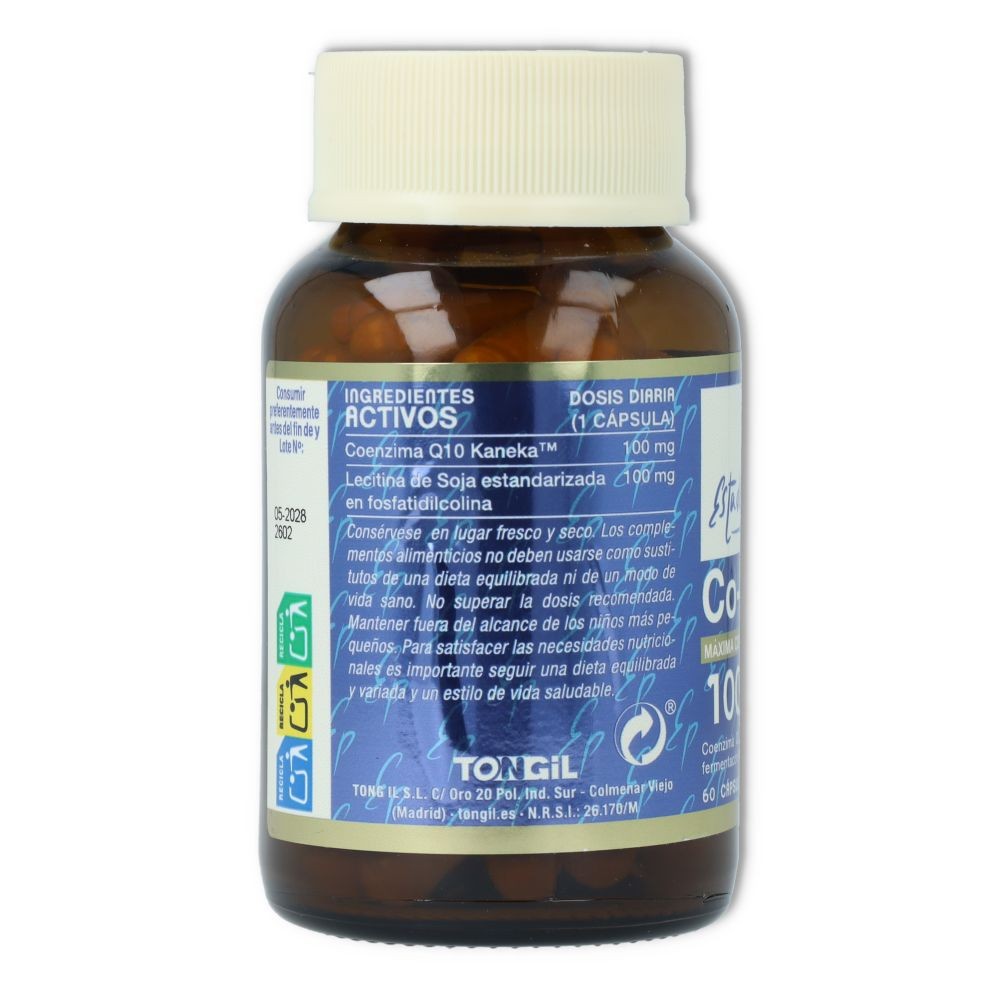 Coenzima Q10 100mg 60 cápsulas Estado Puro Tongil
