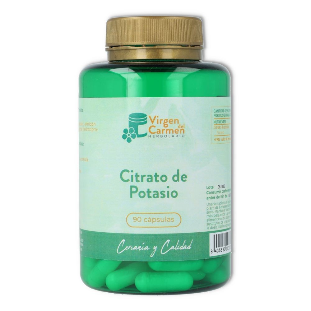 Herbolario Virgen del Carmen Citrato de Potasio 90 cápsulas
