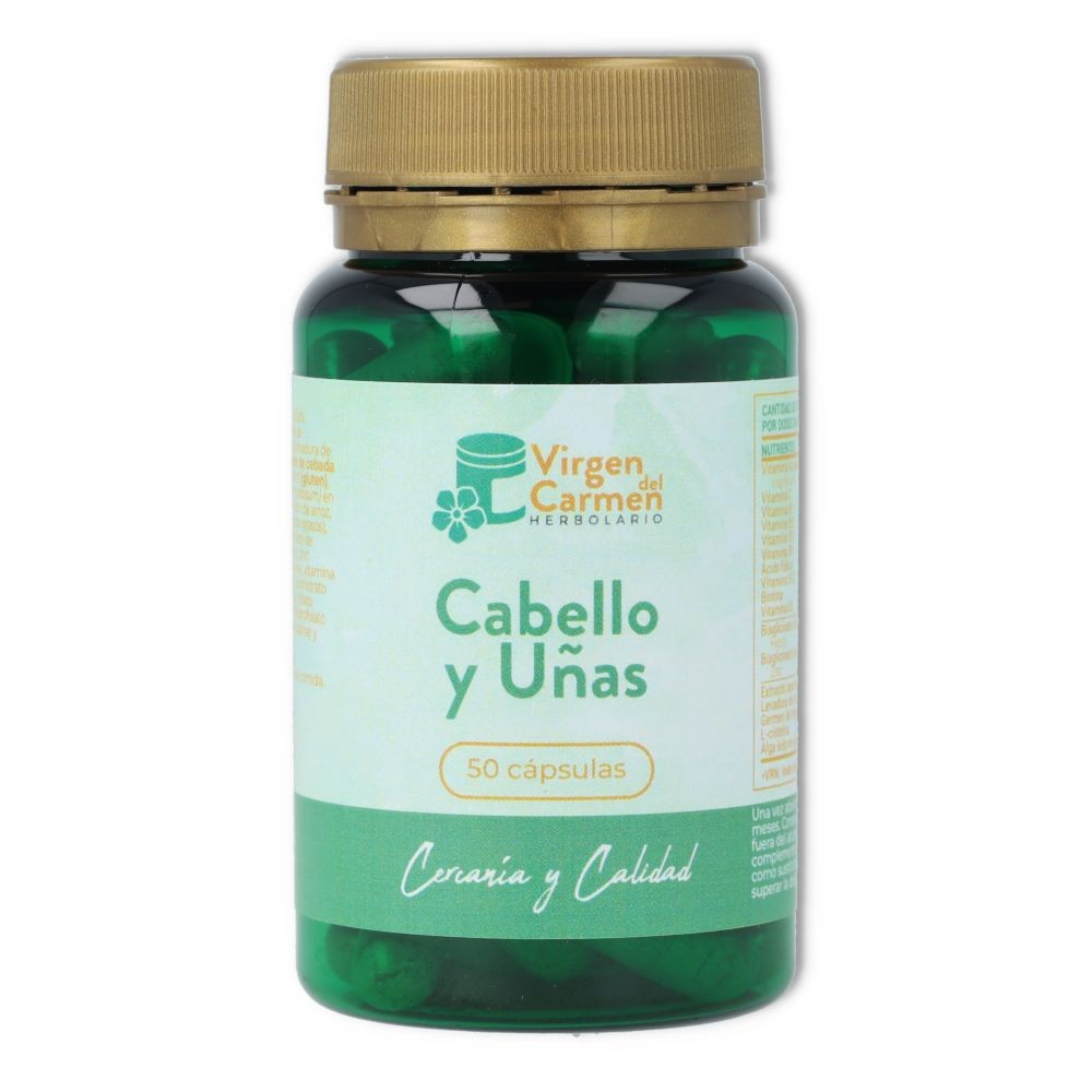 Herbolario Virgen del Carmen Cabello y Uñas 50 cápsulas