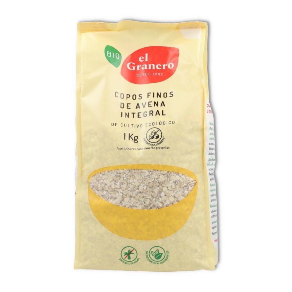 COPOS DE AVENA fino ECO 1000 gr GRANERO INTEGRAL