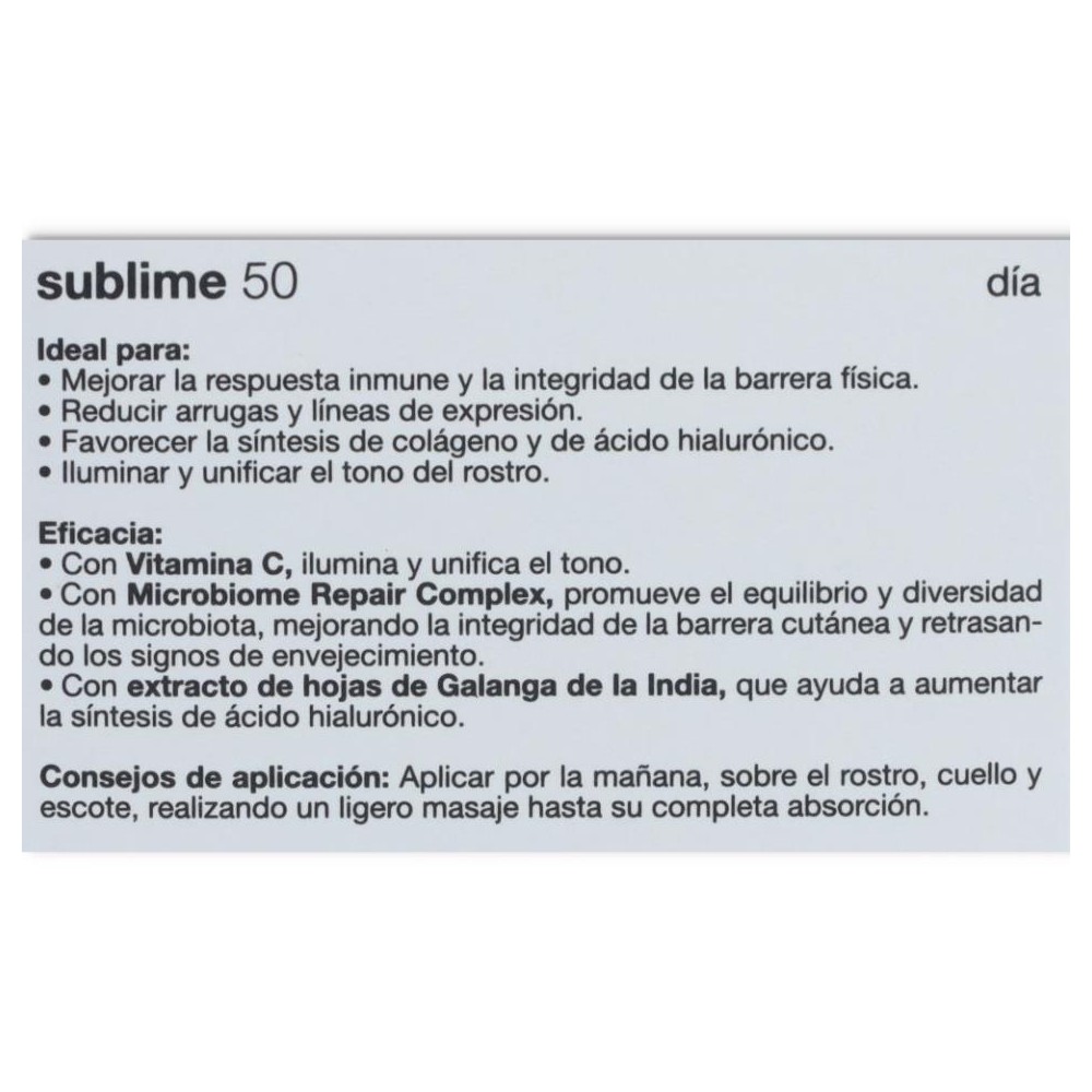 Sublime 50 Dia SPF 20 50 ml Bella aurora