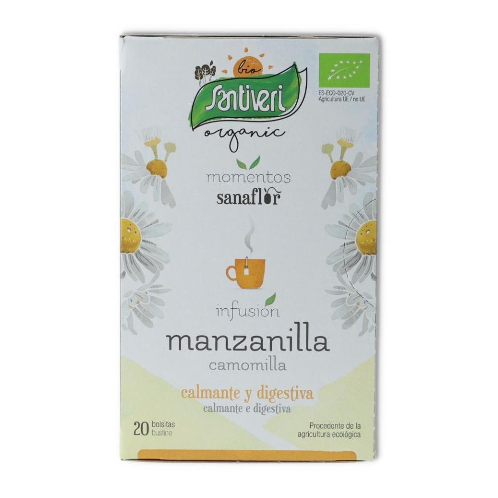 Sanaflor 20 filtros manzanilla bio Santiveri