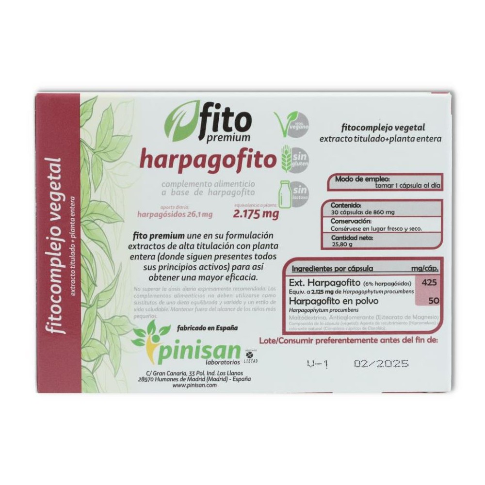 Harpagofito 30 com Pinisan