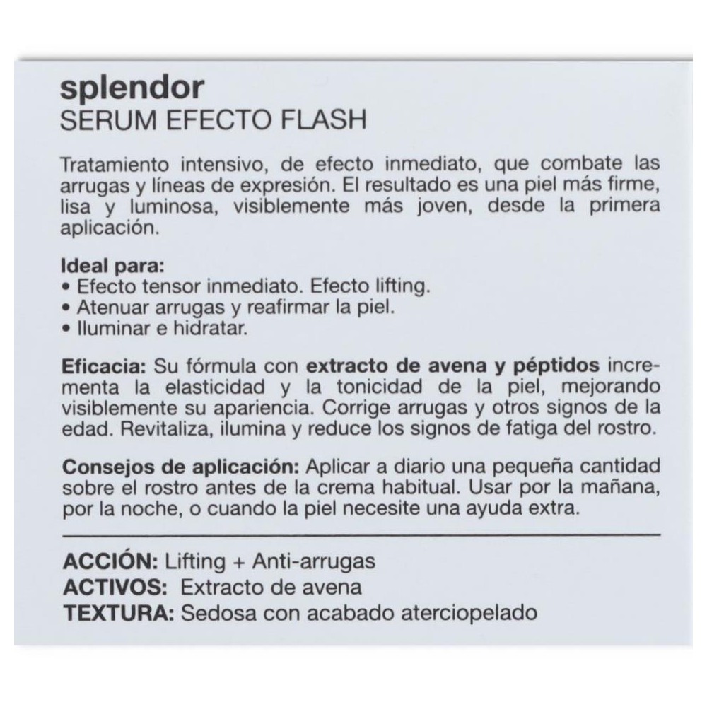 Splendor Serum Efecto Flash 30 ml Bella 