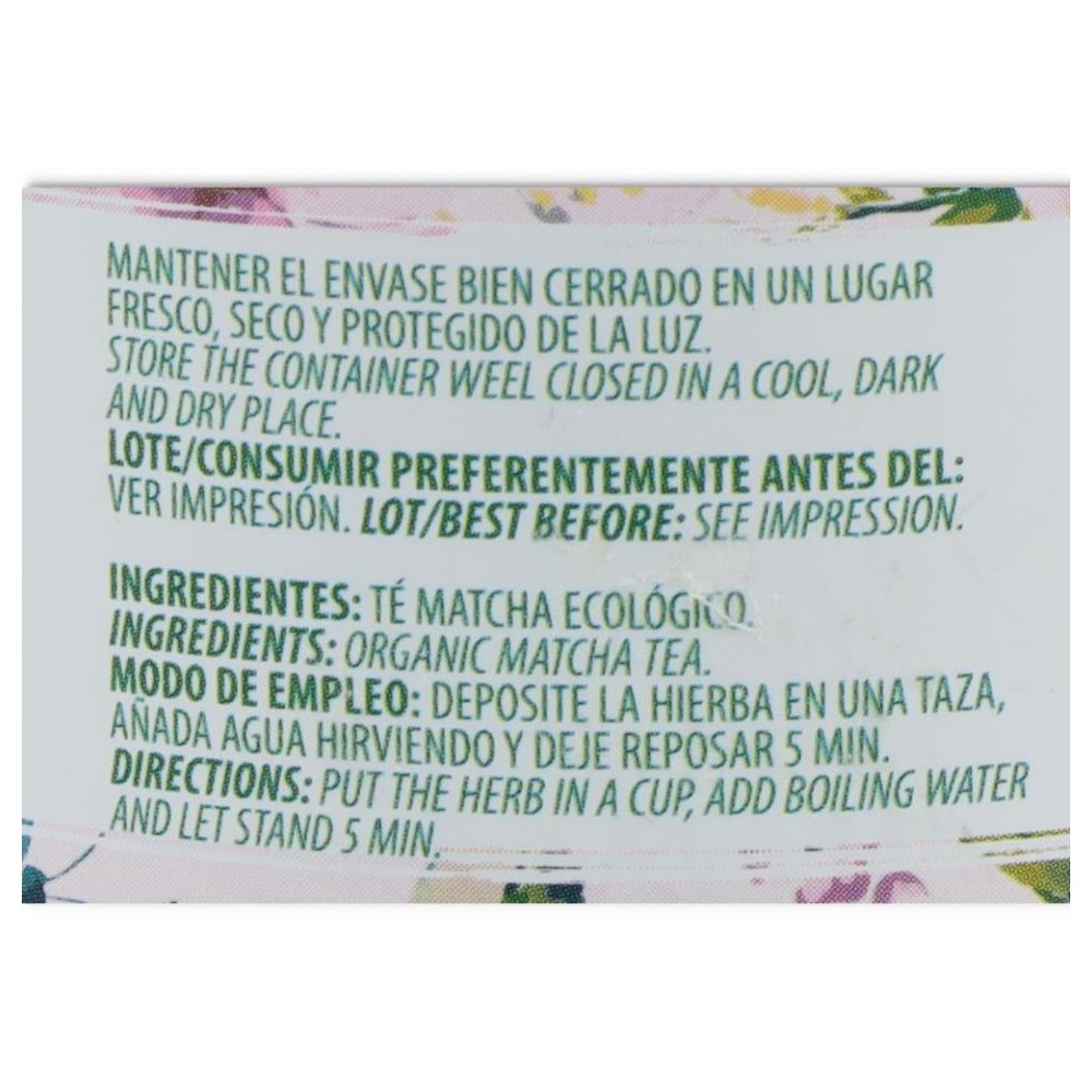 Te matcha premium bio 55 gr Artemis 