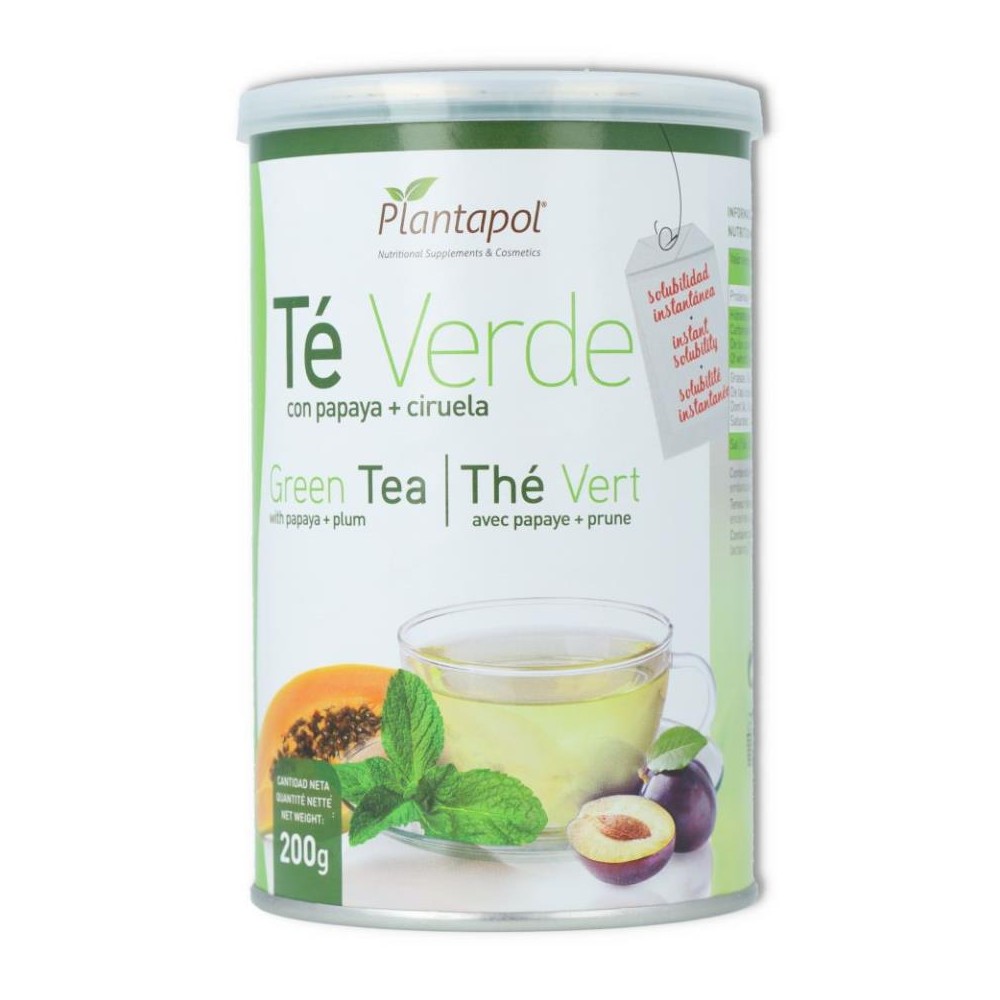 Te verde con papaya y ciruela 200g Plantapol