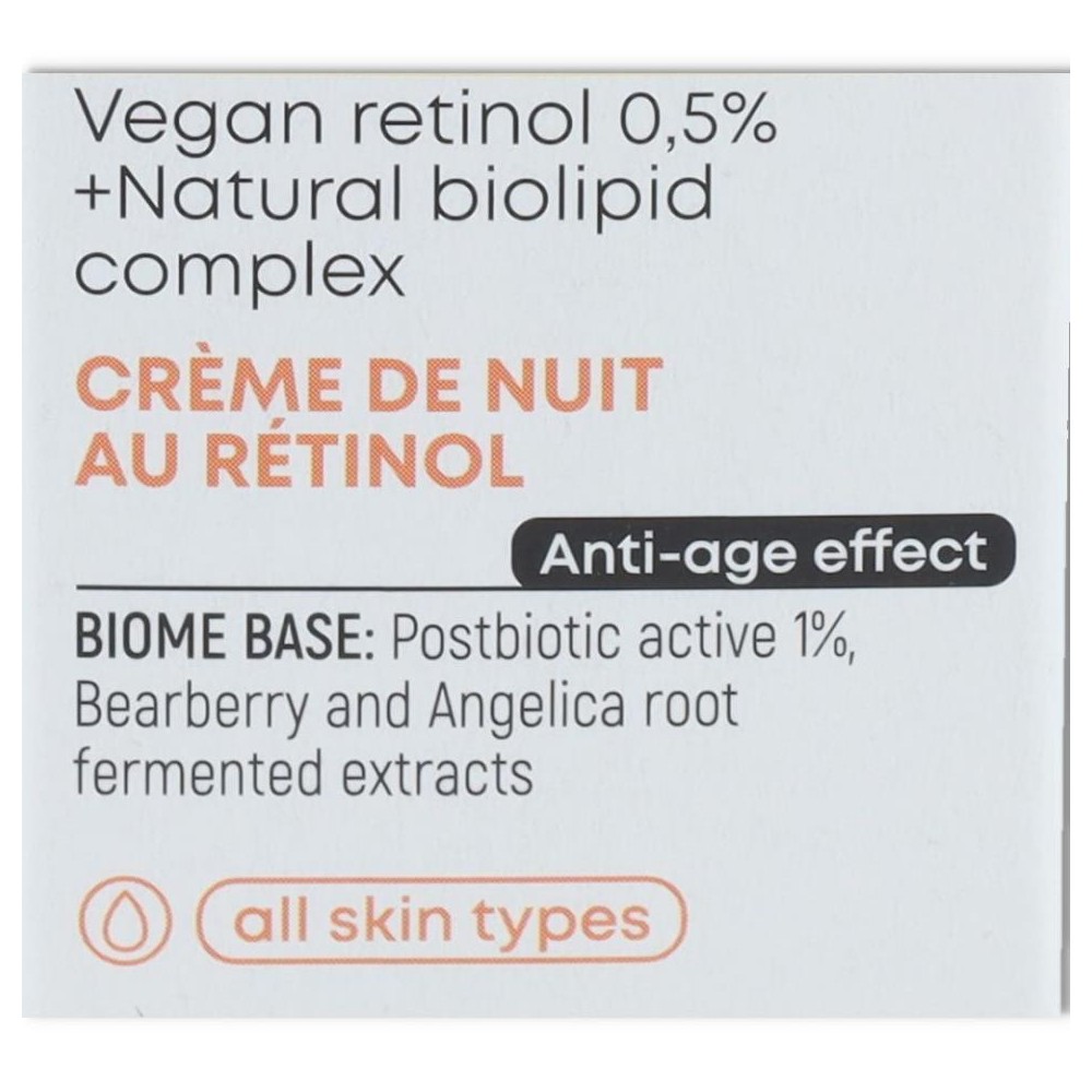 Crema Retinol Noche 50 ml Biome Natura Siberica