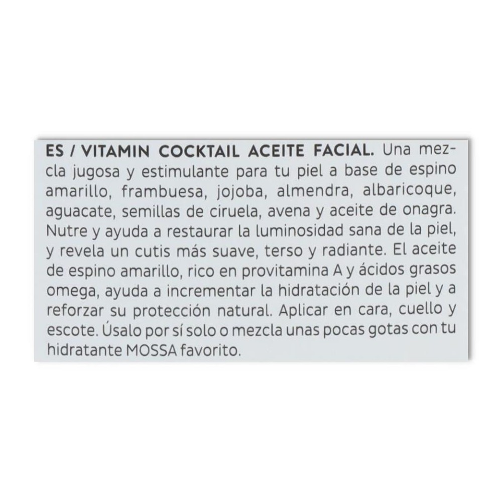 Mossa Cocktail Aceite Facial 30 ml 