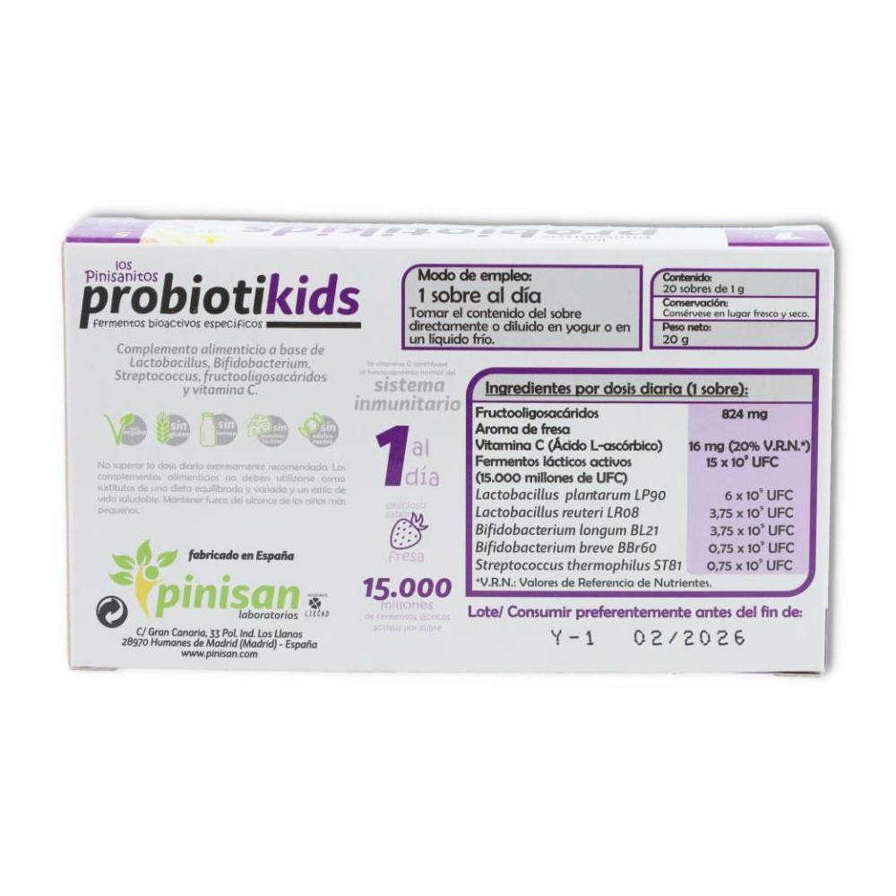 Probiotikids 20 sobres Pinisan