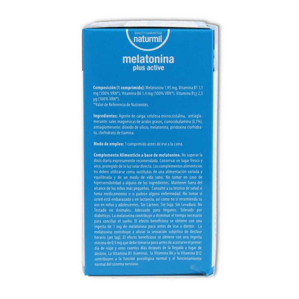 Melatonina Plus Active 60 comp Naturmil