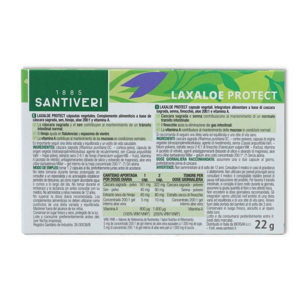 Laxaloe Protect 60 cap Santiveri