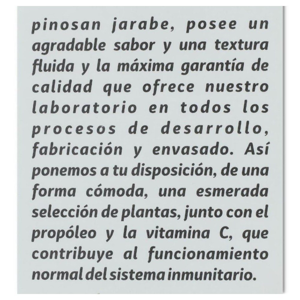 Pinosan jarabe 250 ml Pinisan