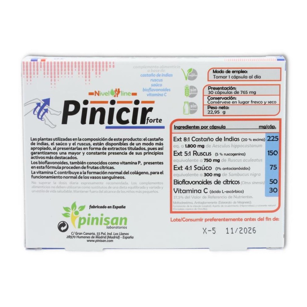 Pinicir Forte 30 cap Pinisan