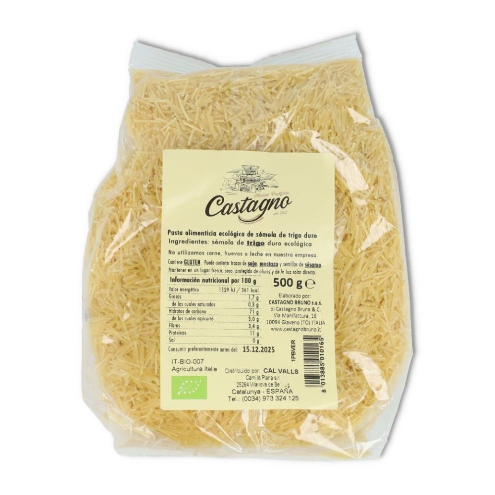 FIDEO SOPA TRIGO ECO 500 gr CASTAGNO
