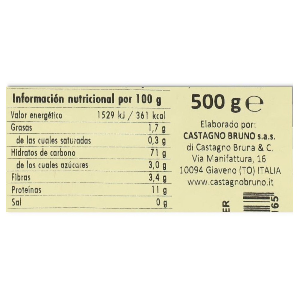 FIDEO SOPA TRIGO ECO 500 gr CASTAGNO