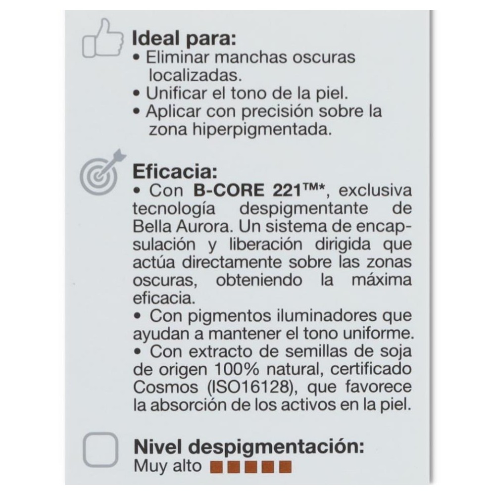 Despigmentante Local SPF 30 9 ml Bella Aurora