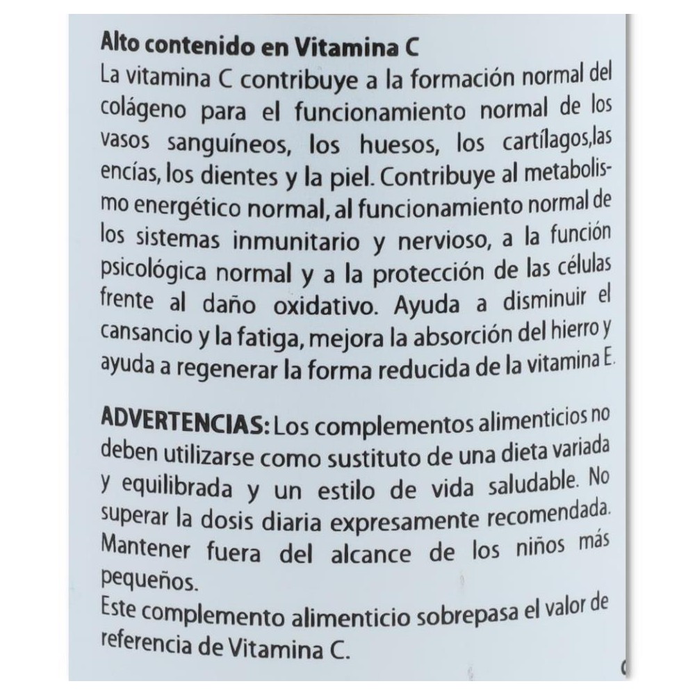 Holovit Vitamina C Organica 180 cap Equisalud