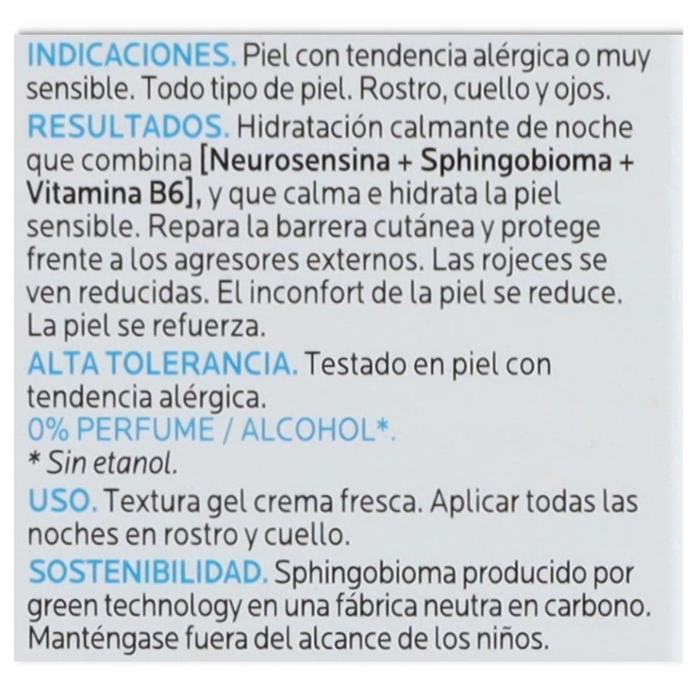 Toleriane Dermalego Noche 40 ml La Roche