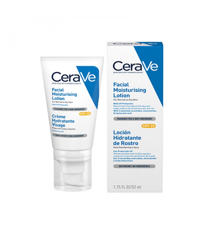 Cerave Loción Hidratante Facial SPF25 52 ml Cerave - 1