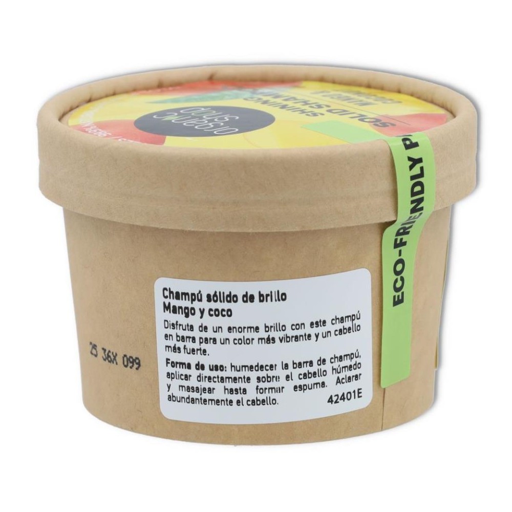 Champu Solido Brillo Coco y Mango 60 gr Krous