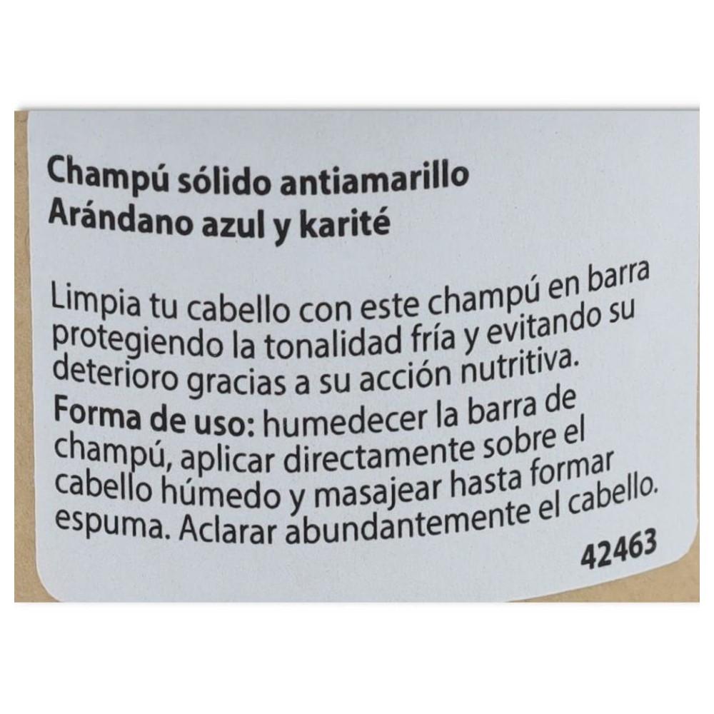 Champu Solido Antiamarillo Arandano 60 gr Krous