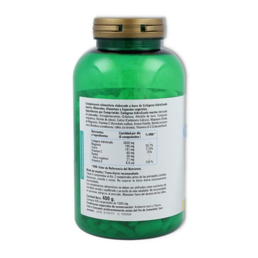 Colageno Hidrolizado Marino 400 comp Phytogreen