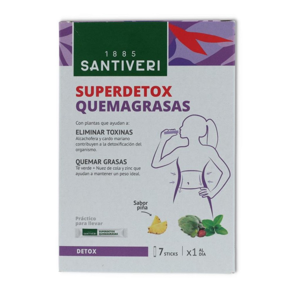 SuperDetox Quemagrasa 7 sticks Santiveri