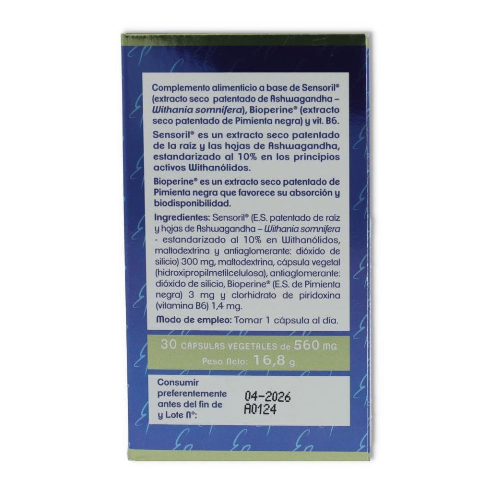Ashwagandha Optimizada 30 cap Tongil 