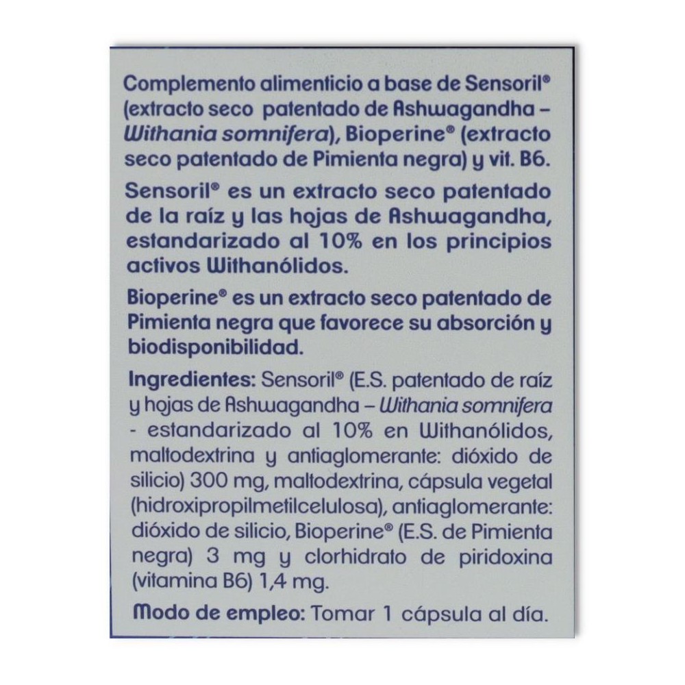 Ashwagandha Optimizada 30 cap Tongil 