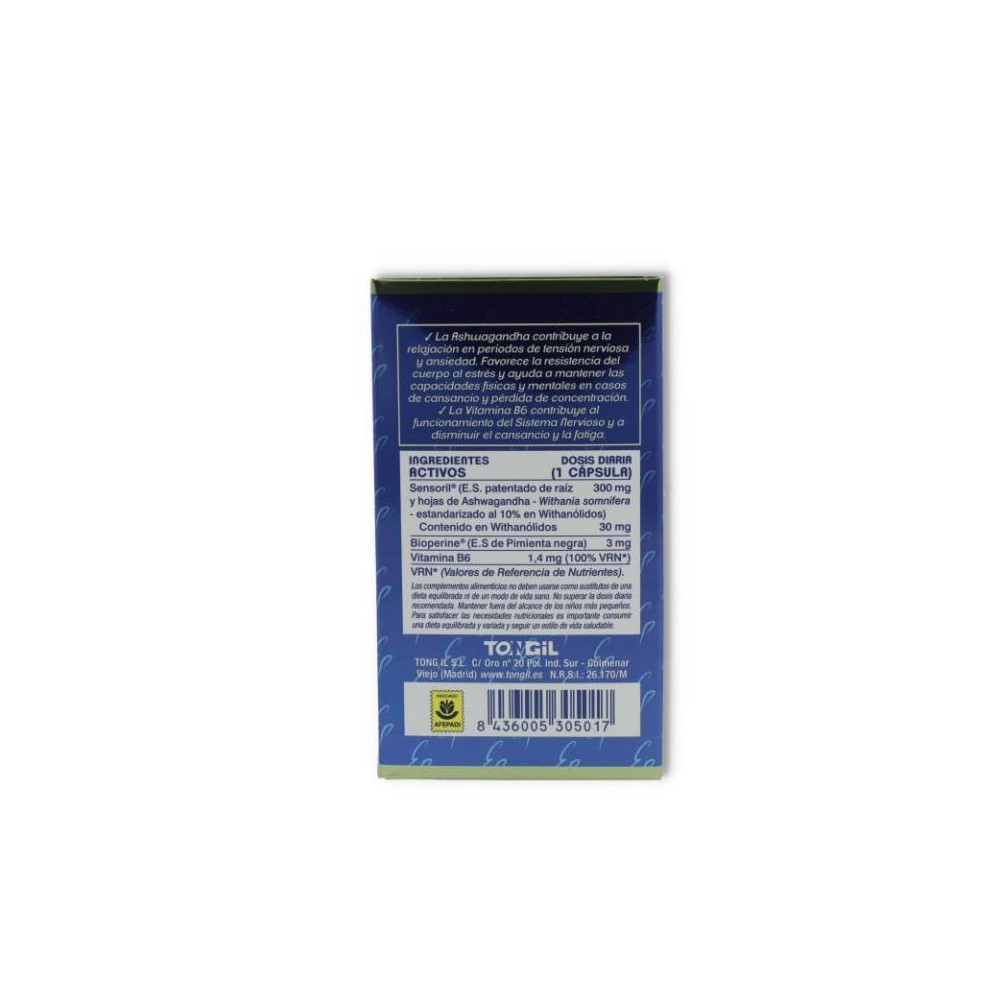 Ashwagandha Optimizada 30 cap Tongil 