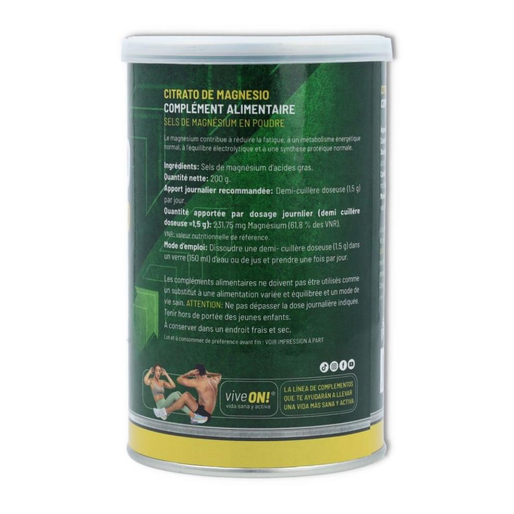 Citrato de Magnesio 200 gr Plantapol 