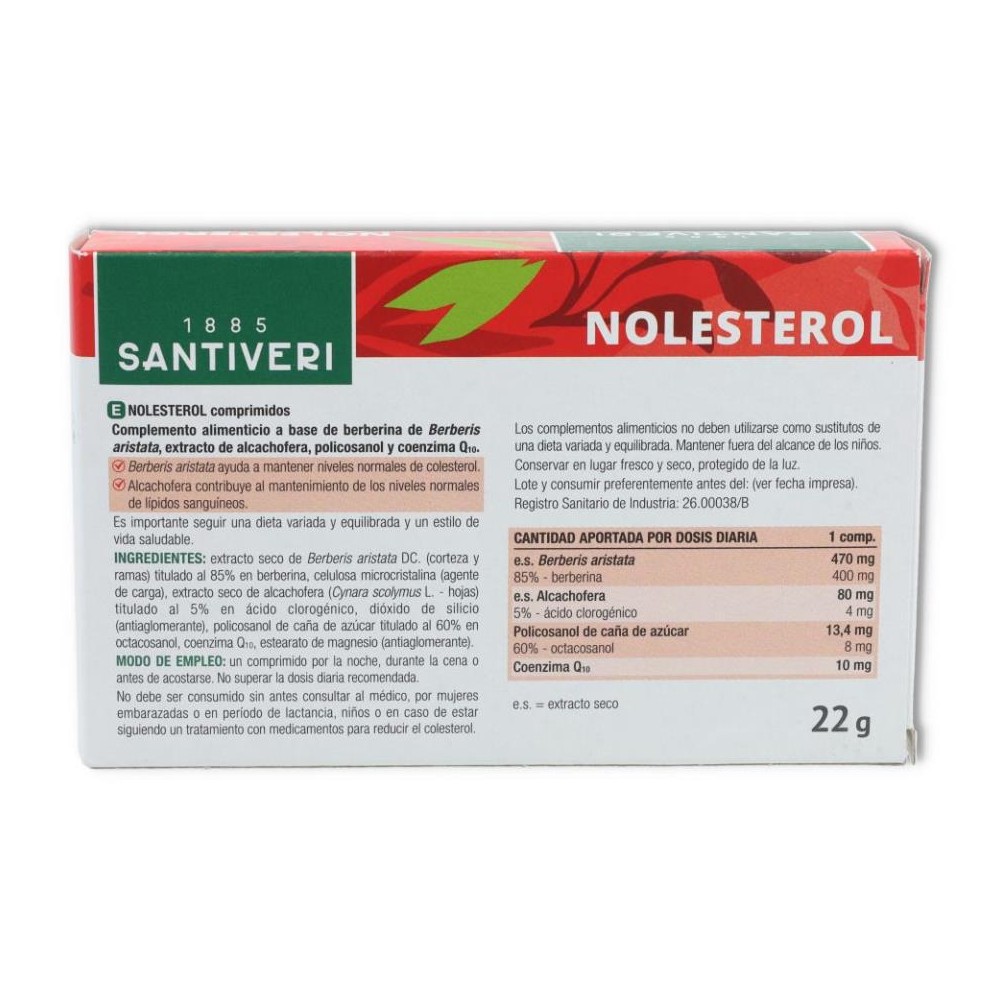 Nolesterol 30 comp Santiveri