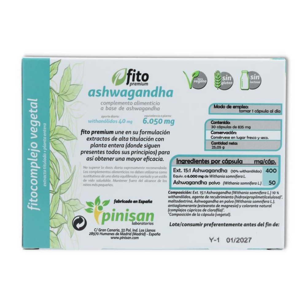 Ashwagandha 30 cap Pinisan