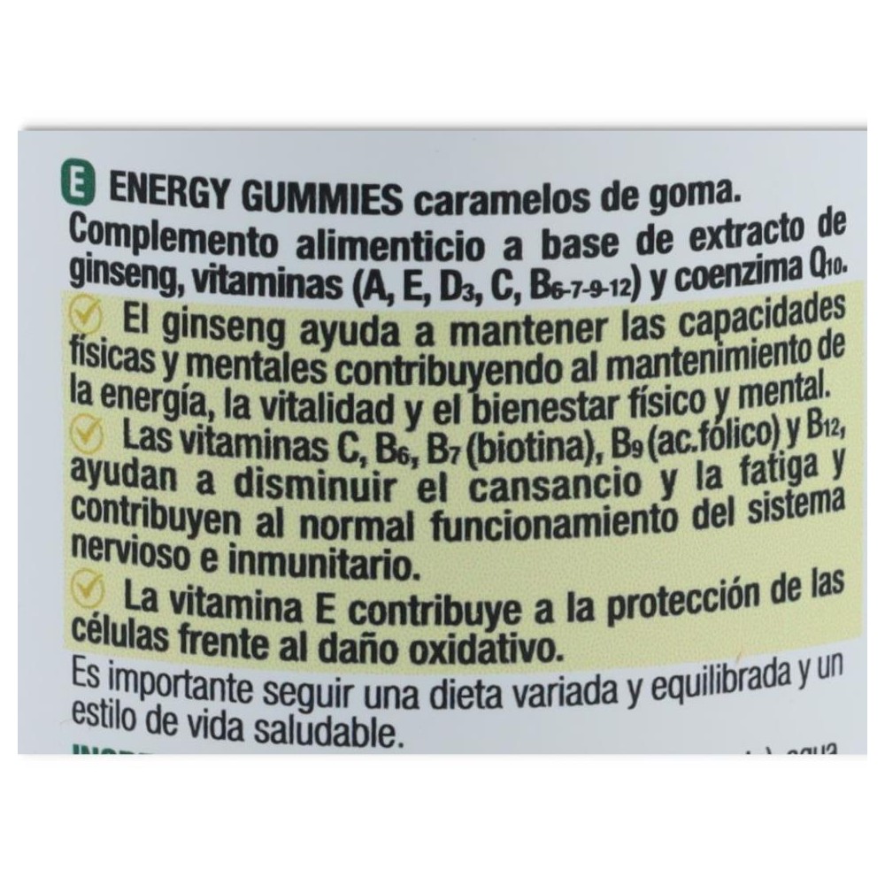 Gominolas Energy 60 unida Santiveri