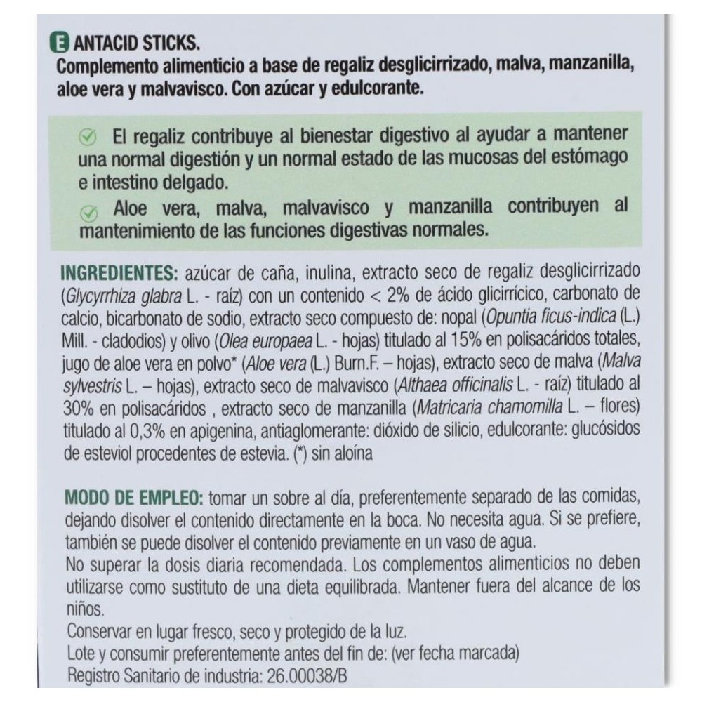 Antiacid 16 Sticks Santiveri