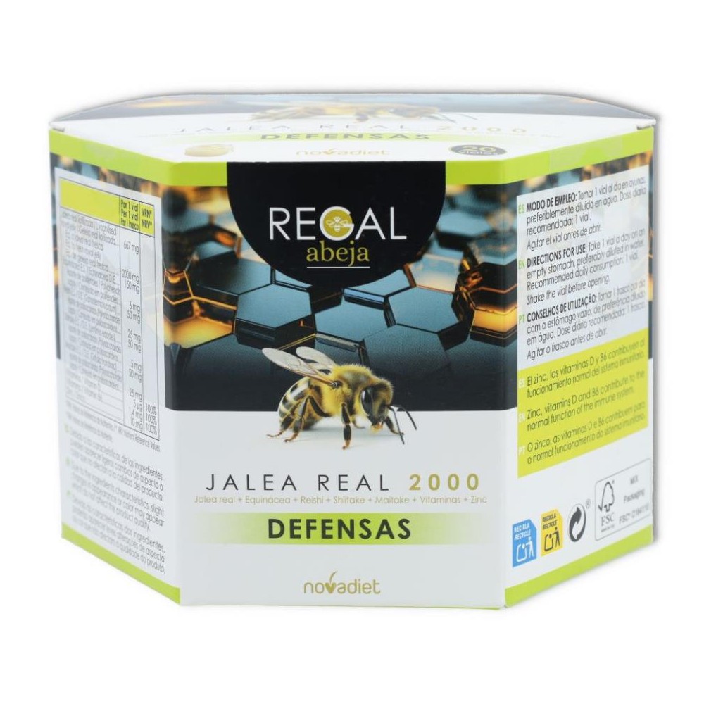 Novadiet Jalea Real Defensas 20 viales 