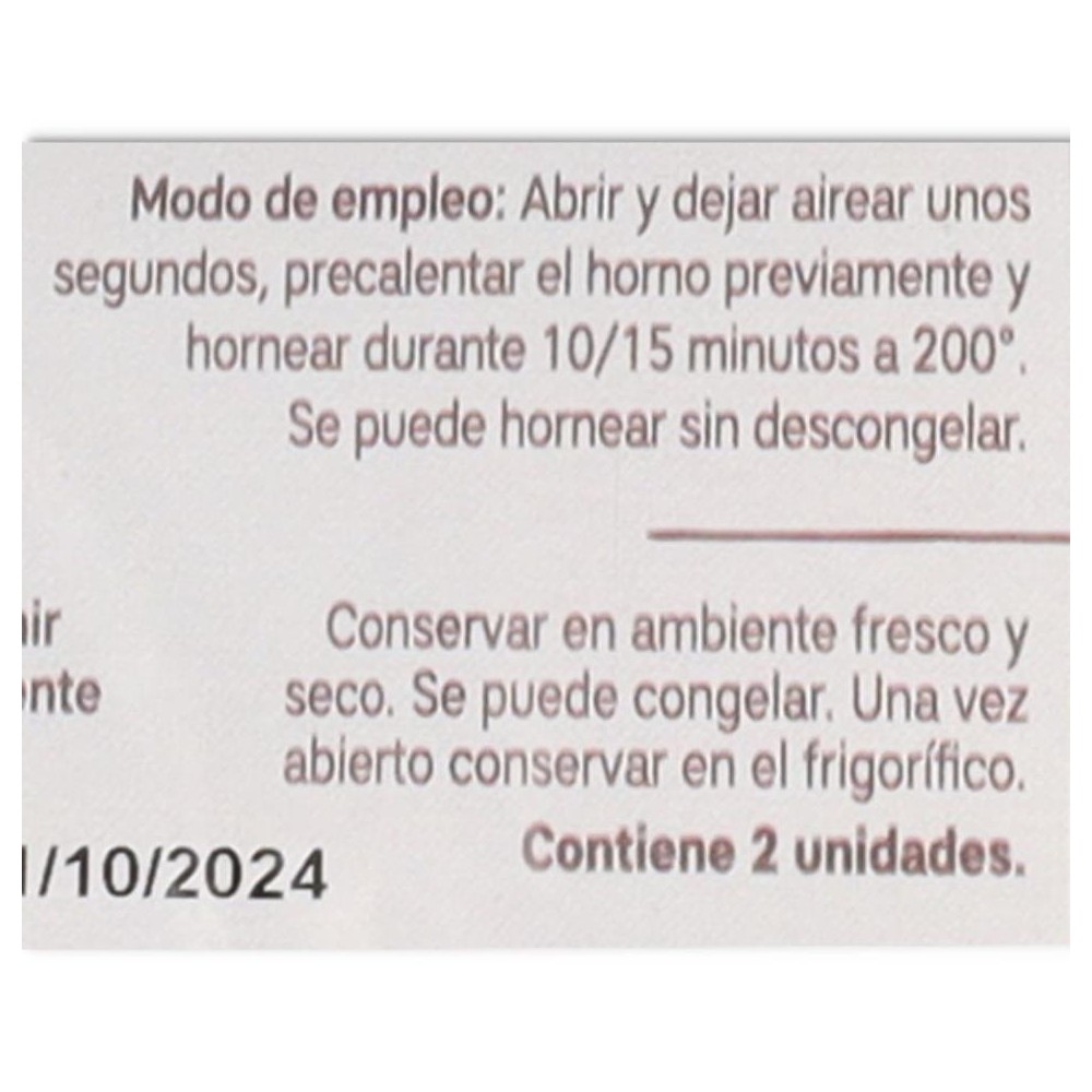 Bases Pizza Trigo Saraceno Bio Rincon del Segura