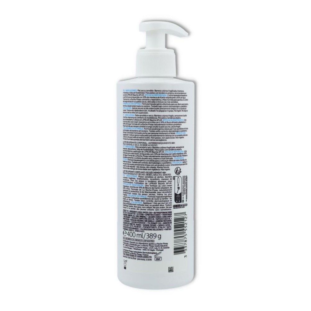 LIPIKAR LECHE 400 ML ROCHE POSAY