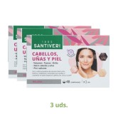 Santiveri Pack 3 Cajas Cabello Piel Uñ 48 com 
