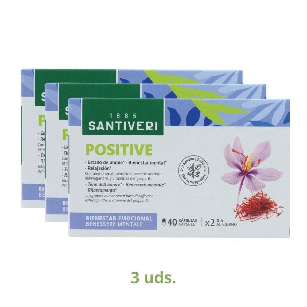 Santiveri Pack 3 Cajas Positive 40 cap 