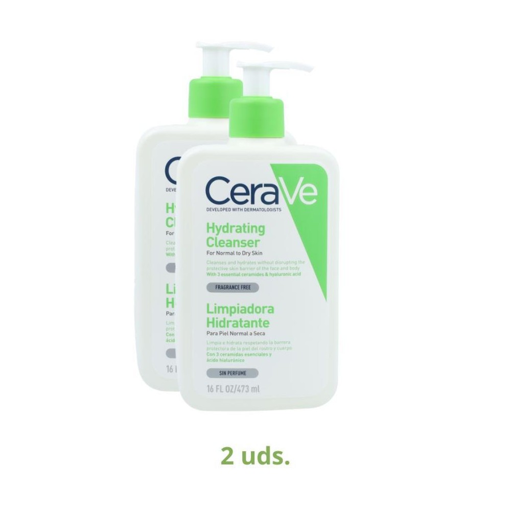 Cerave Pack 2 Botes Limpiadora Hidratante 473 ml