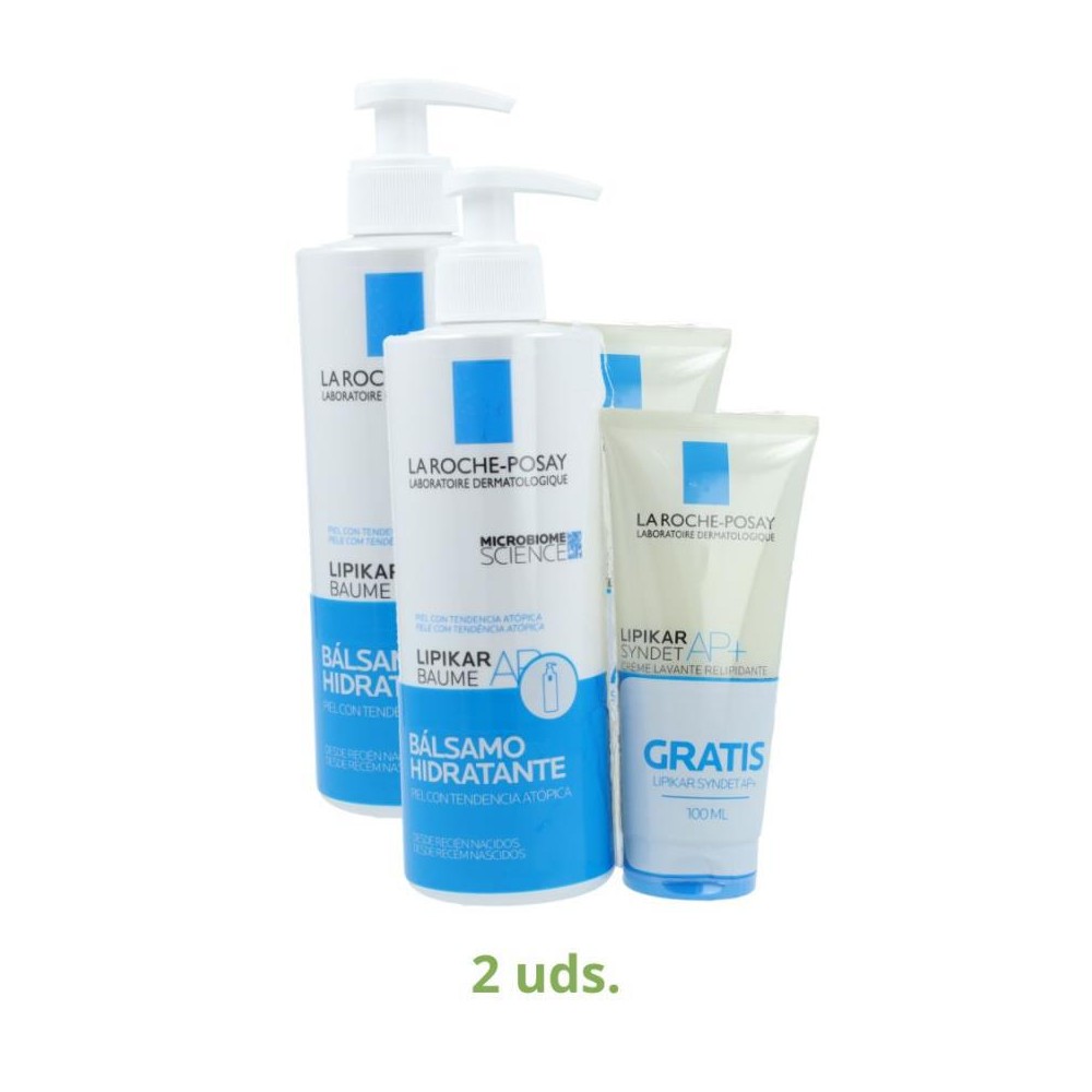 La Roche Pack 2 Botes Lipikar Baume  Syndet 100 ml