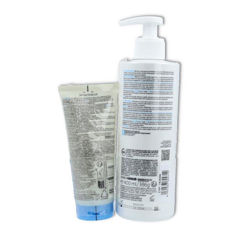 La Roche Pack 2 Botes Lipikar Baume  Syndet 100 ml