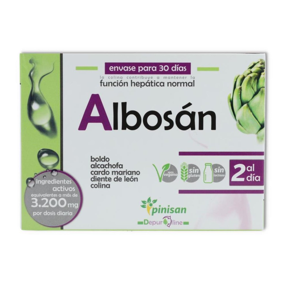 Pinisan pack 2 Cajas Albosan 60 cap 1 Ud 