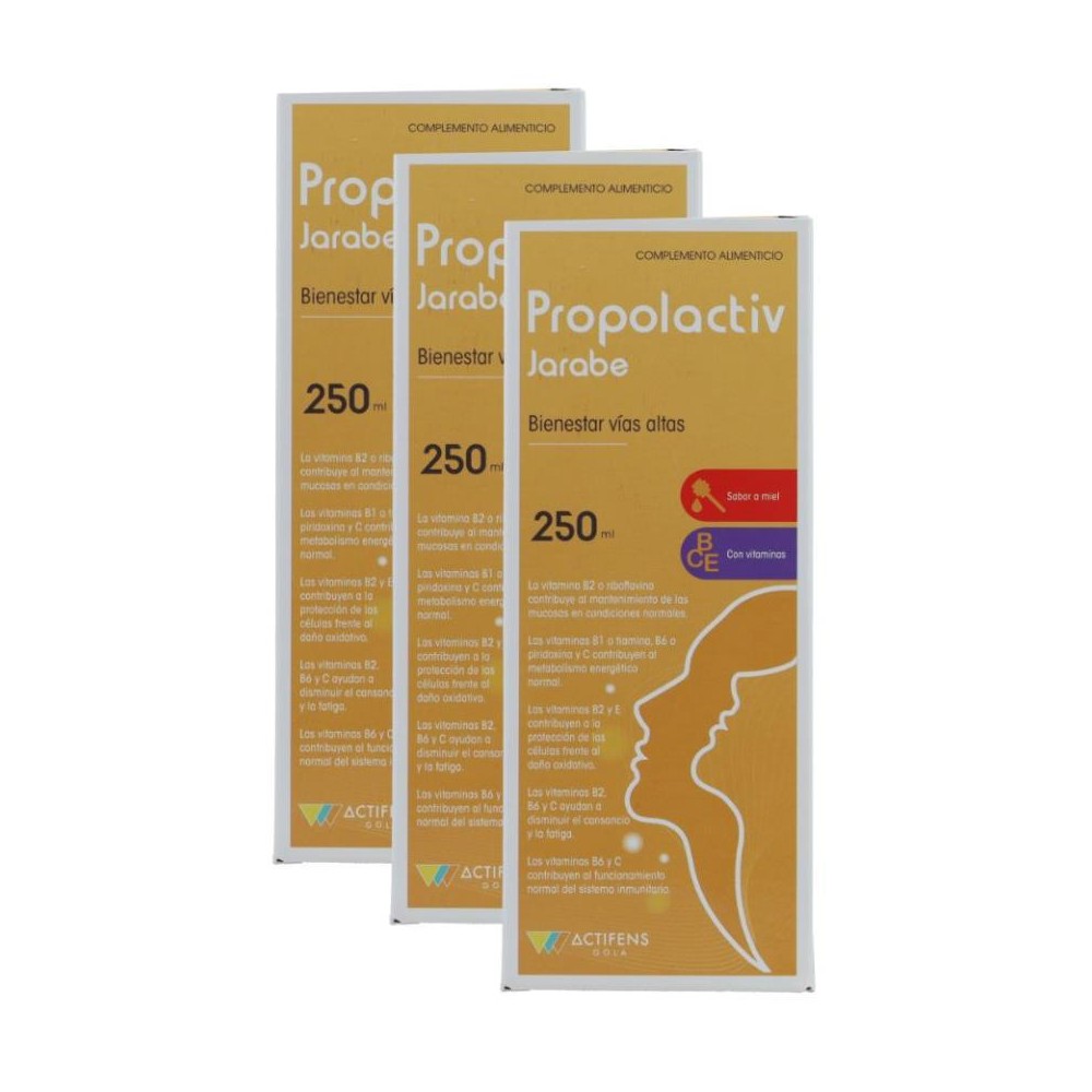 Herbora Pack 3 Botes Propolactiv Jarabe 250 ml 