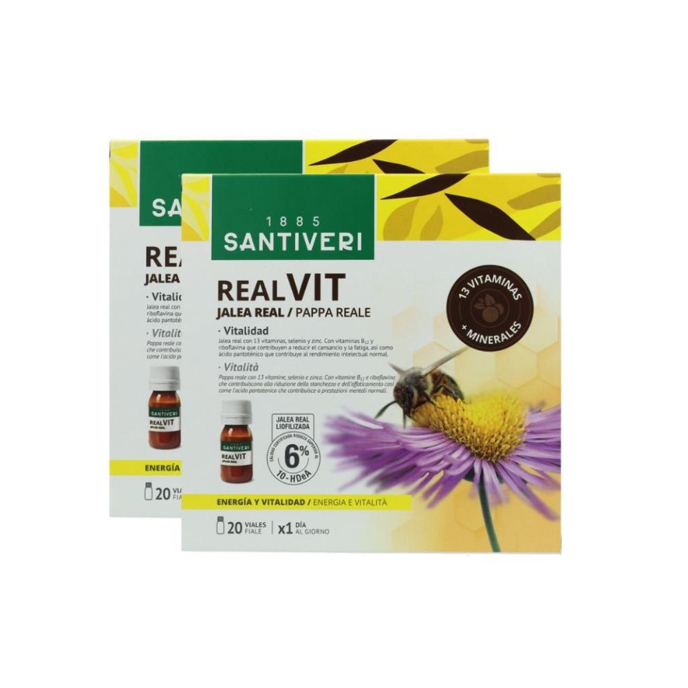 Santiveri Pack 2 Cajas Realvit 20 viales 1 Ud 